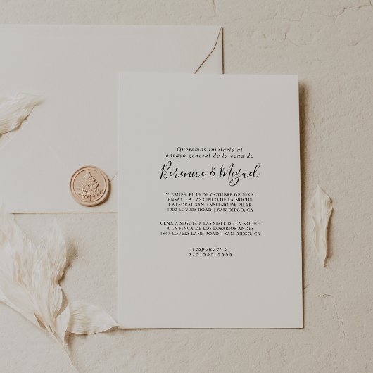 Simple Minimalistisch Ensayo General Einladung