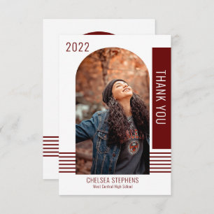 Simple Minimalistisch Foto 2022 Abschluss Vielen D Dankeskarte