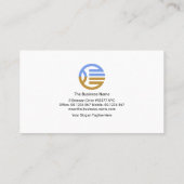 Simple Minimalistisch Red Line Buttons Gründer CEO Visitenkarte (Rückseite)