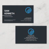 Simple Minimalistisch White Line CEO Visitenkarte (Vorne/Hinten)