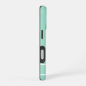 Simple mint green minimalist custom name ladies iPhone 16 hülle (Rechte Seite)