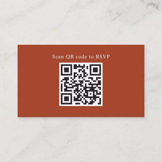 Simple Mistletoe Holiday QR Code UAWG Begleitkarte (Rückseite)