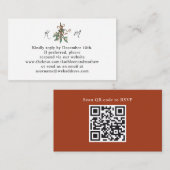 Simple Mistletoe Holiday QR Code UAWG Begleitkarte (Vorne/Hinten)