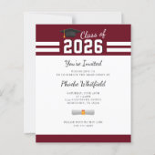 Simple Modern 2025 Graduation Party (Vorderseite)