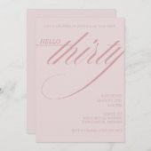 Simple Modern 30th Birthday Einladung (Vorne/Hinten)