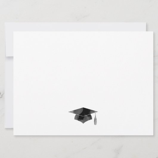 Simple Modern Abschluss 2025 Party Einladung (Rückseite)