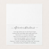 Simple Modern Beauty Salon Blush Pink Elegant Visitenkarten (Innenseite Aufgefaltet)