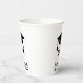 Simple Modern Black and White Party Cup Pappbecher (Links)