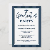 Simple Modern Blue Photo 2026 Graduation Party Einladung (Rückseite)