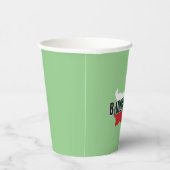 Simple Modern Bulgaria Art Letter Flag Souvenir Pappbecher (Rechts)