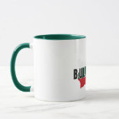 Simple Modern Bulgaria map Letter Flag Souvenir Tasse (Links)