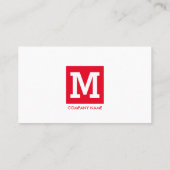 Simple modern business card template for company visitenkarte (Rückseite)