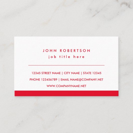 Simple modern business card template for company visitenkarte (Vorderseite)
