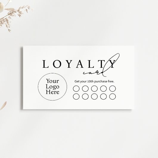 Simple Modern Business Flat Loyalty Card Treuekarte