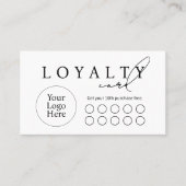 Simple Modern Business Flat Loyalty Card Treuekarte (Vorderseite)