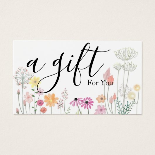 Simple & Modern Business Gift Certificate (Vorderseite)