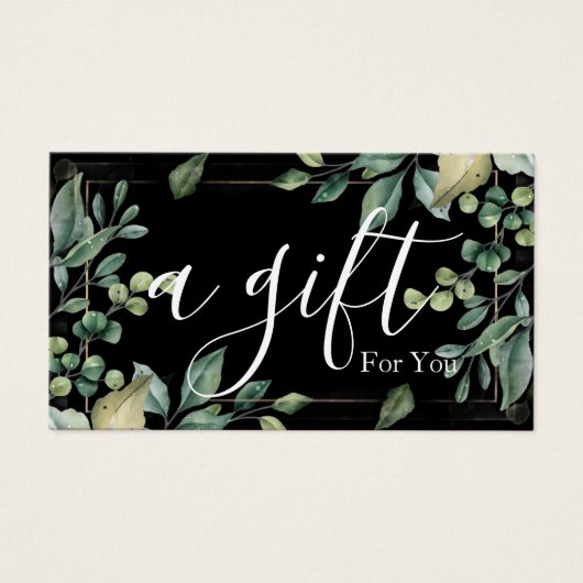 Simple & Modern Business Gift Certificate (Vorderseite)