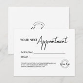 Simple modern Business logo Custom Dankeskarte (Vorne/Hinten)