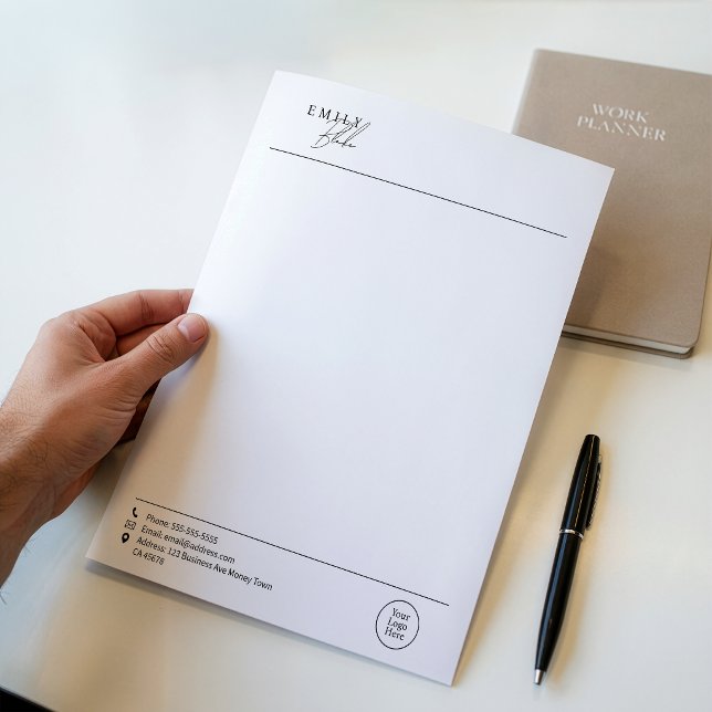 Simple Modern Business With Logo Briefbogen (Von Creator hochgeladen)