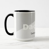 Simple Modern Clean Minimalist Dad Hero Gift Tasse (Links)