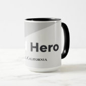 Simple Modern Clean Minimalist Dad Hero Gift Tasse (VorderseiteRechts)