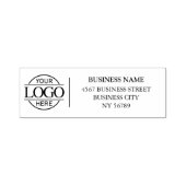 Simple Modern Company Business Logo Return Address Permastempel (Design)