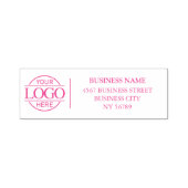Simple Modern Company Business Logo Return Address Permastempel (Design)