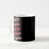 Simple Modern Cool Tygraphy Name Toddler Kaffeetasse (Vorderseite Links)
