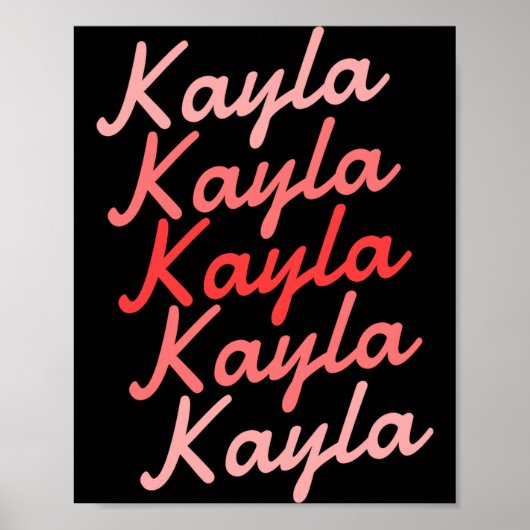 Simple Modern Cool Tygraphy Name Toddler Poster (Vorne)