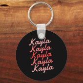 Simple Modern Cool Tygraphy Name Toddler Schlüsselanhänger (Vorderseite)