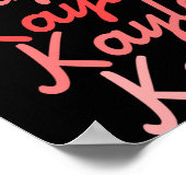 Simple Modern Cool Tygraphy Name Toddler T Shirt Poster (Ecke)