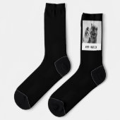 Simple, Modern Custom Pet or People Photo Socken (Linkes Detail)