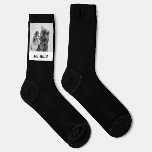 Simple, Modern Custom Pet or People Photo Socken (Rechts)