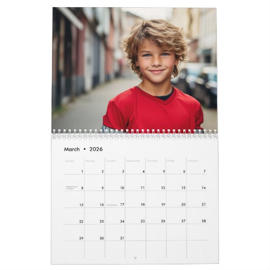 Simple Modern Custom Photo - 14 Picture Kalender (Mär 2026)