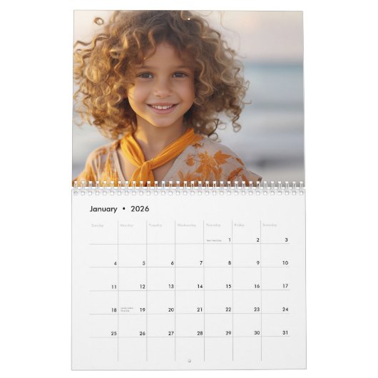 Simple Modern Custom Photo - 14 Picture Kalender (Jan 2026)