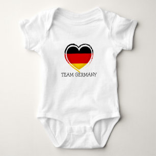 Simple Modern DEUTSCHLAND Fan DEUTSCHE Flaggengrup Baby Strampler