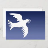 Simple Modern Dove Holiday Card Christmas Card (Vorne/Hinten)