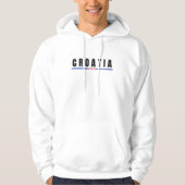 Simple Modern Dubrovnik Croatia Letter Flag Souven Hoodie (Vorderseite)