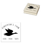 Simple Modern Duck Family Farm Egg Carton Gummistempel (Stempel)