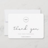 Simple Modern Elegant Chic Business Promo Coupon Dankeskarte (Vorderseite)