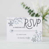 Simple Modern Elegant Classic Wedding RSVP (Stehend Vorderseite)