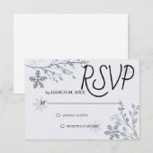 Simple Modern Elegant Classic Wedding RSVP (Vorne/Hinten)