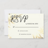 Simple Modern Elegant Classic Wedding RSVP Karte (Vorderseite)