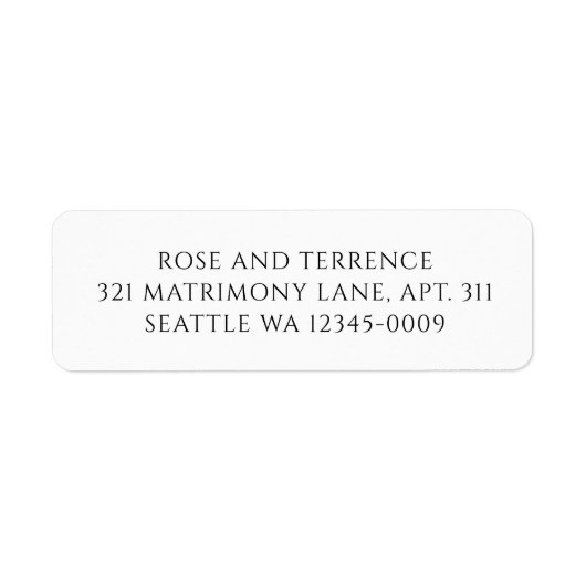 Simple Modern Elegant Wedding (Vorne)