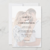 Simple Modern Elegant Wedding Einladung (Vorderseite)