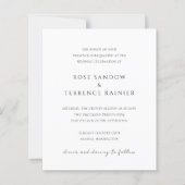 Simple Modern Elegant Wedding Invitation (Vorderseite)