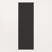 Simple Modern Floral Script Name Grey Lotus Yogamatte (Rückseite)