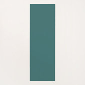 Simple Modern Floral Script Name Jade Green Lotus Yogamatte (Rückseite)