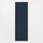 Simple Modern Floral Script Name Navy Blue Lotus  Yogamatte (Rückseite)