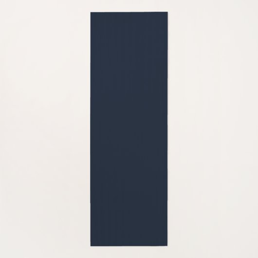 Simple Modern Floral Script Name Navy Blue Lotus  Yogamatte (Rückseite)